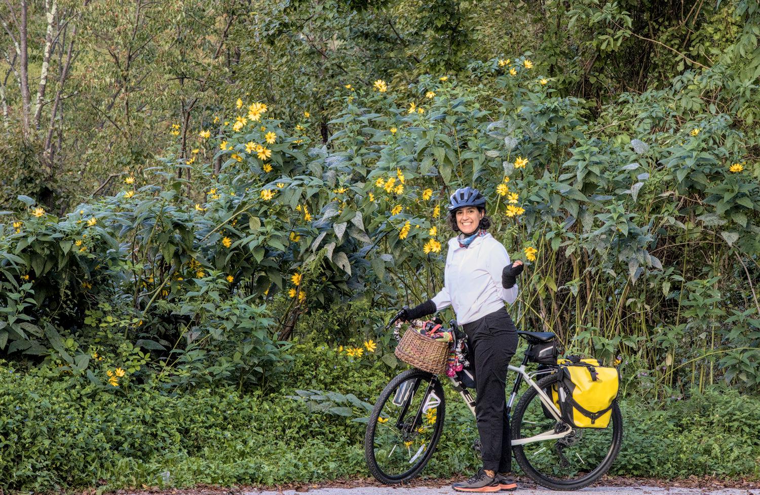 natalie with flowers