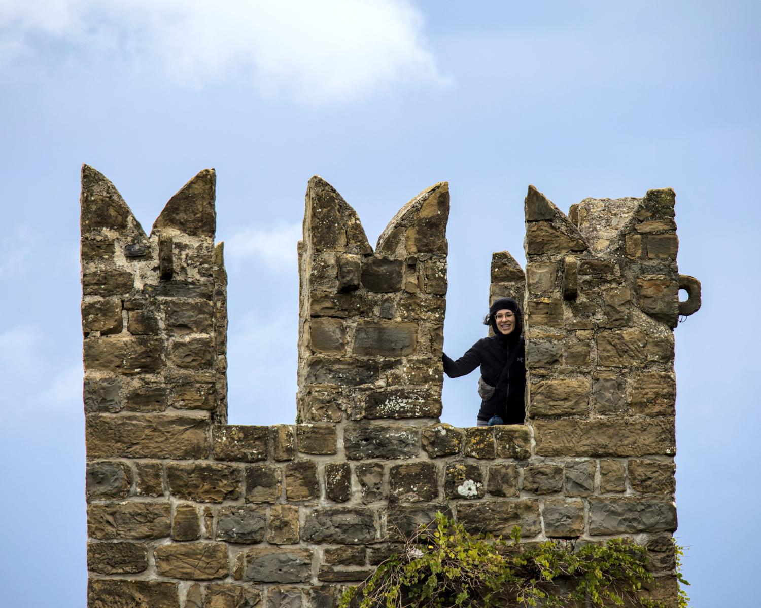 emily on wall