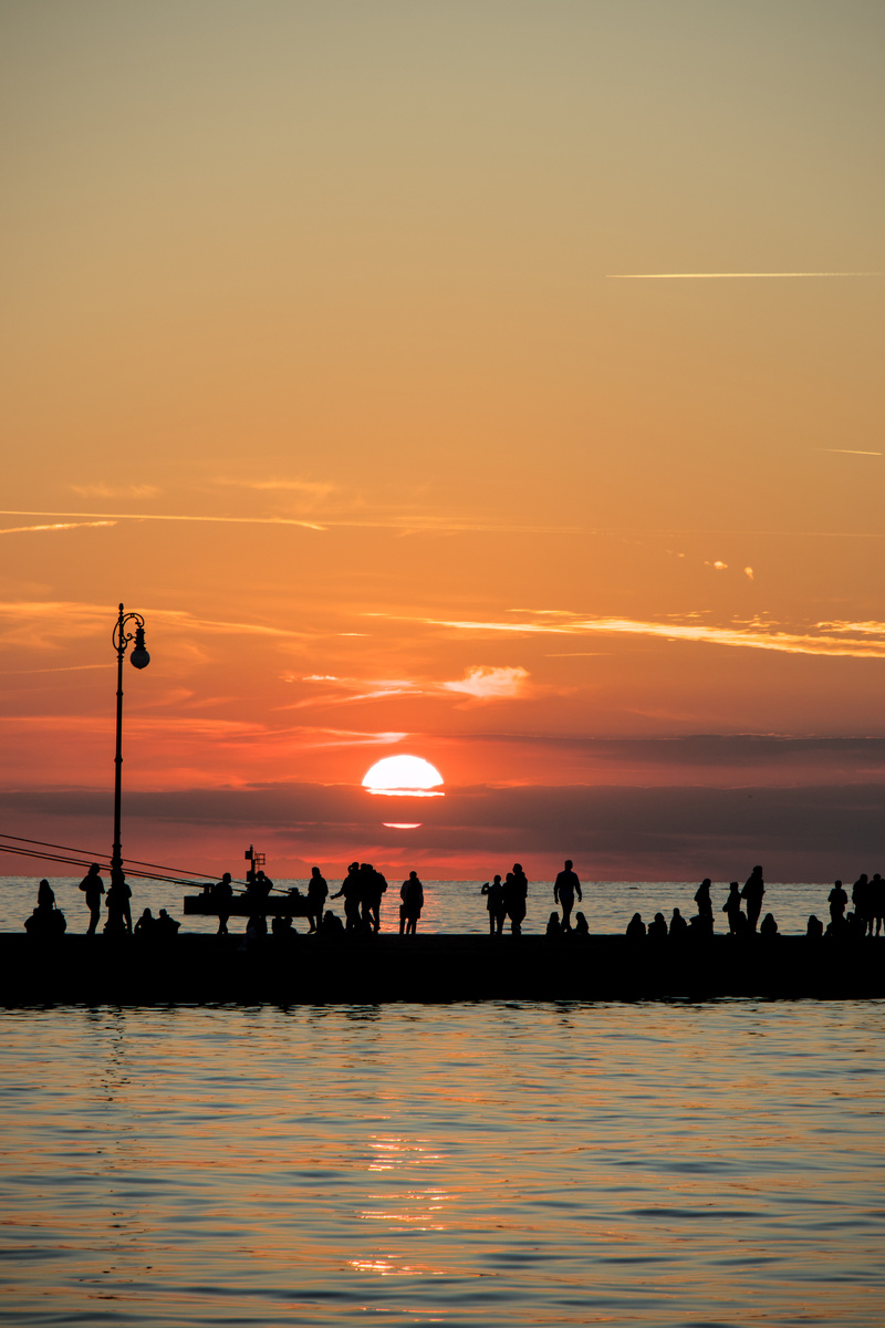 trieste sunset